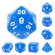 Blue opaque dice