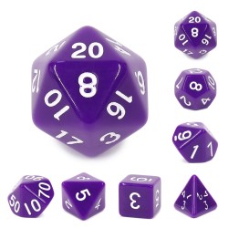 Purple opaque dice�