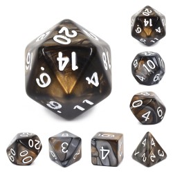 (silver+gold)blend color dice