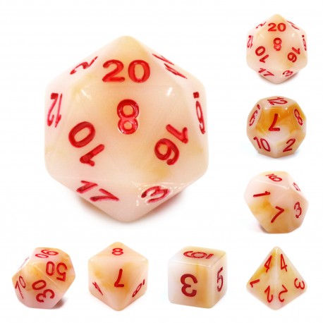 White(Red font) Jade dice