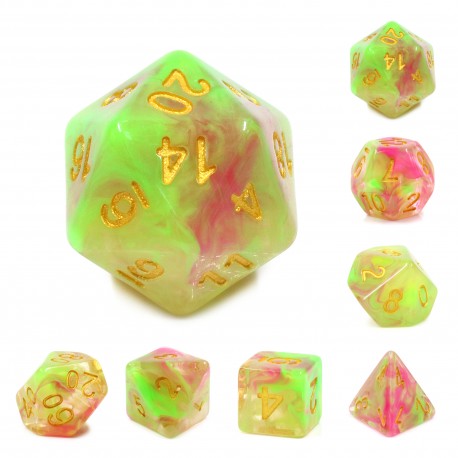3 color swirl dice