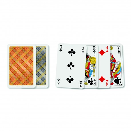 Coffret rami de 2x54 cartes "Le Coq Impérial" Plastique (x4)