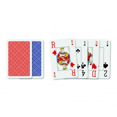 Coffret rami de 2x54 cartes "Le Coq Impérial" Vision 330gr (x4)