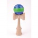 Kendama Hetre boule 6 cm boule bleu avec bande verte