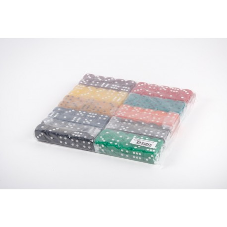 100 dés couleur 16 mm