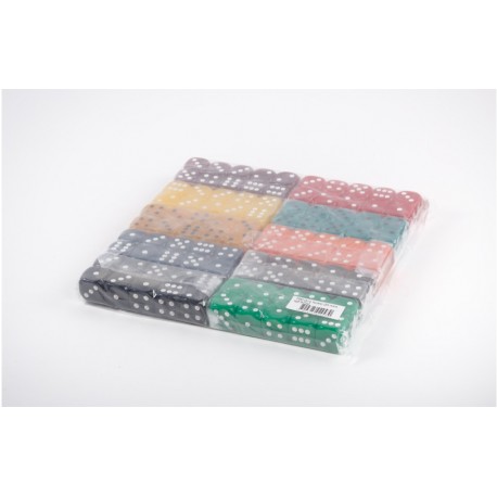 100 dés ivoire 18 mm