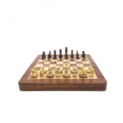 Jeu échecs pliable en Acacia 38 cm n° 3