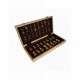 Jeu échecs pliable 40 cm en Acacia