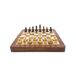 Jeu échecs pliable en palissandre 50 cm n° 5 en Acacia