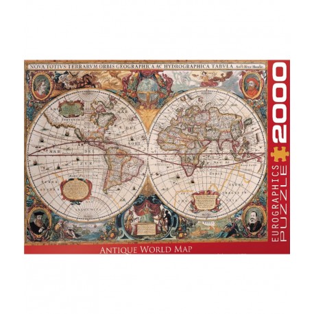2000p Antique world map