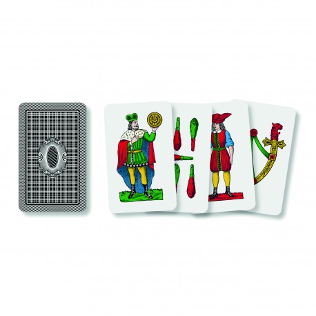 jeu de Cartes italiennes "Siciliane" Dal Negro 350gr (x5)