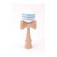 Kendama Hetre boule 6 cm boule blanche avec bande bleu