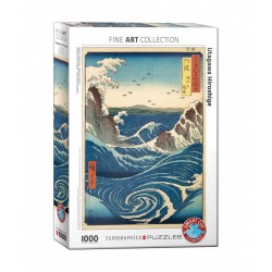 1000Pcs - Utagawa Hiroshige - Naruto Whirlpool