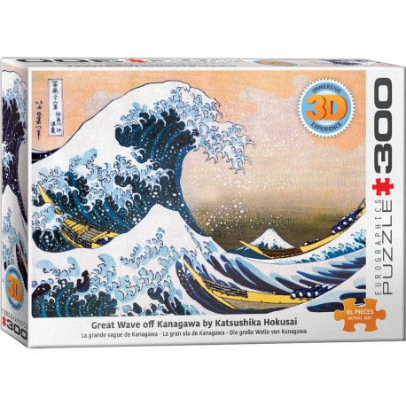 3D-300Pcs - Hokusaï - Great Waves