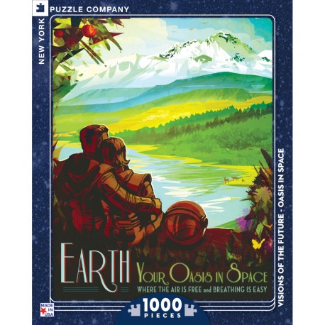 1000Pcs - Visions of the future - Oasis in Space