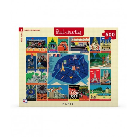 500Pcs - Paul Thurlby - Paris Collage