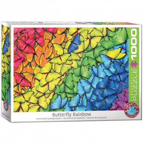 1000P Arc-en-ciel de papillons