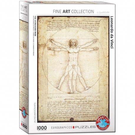 1000P Léonard de Vinci - L'homme de Vitruve