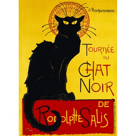 1000Pcs- Steinlen- Chat Noir