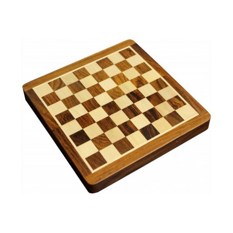 Coffret patiné. échecs magnétique 25 cm