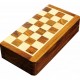 Coffret patiné. échecs magnétique 25 cm