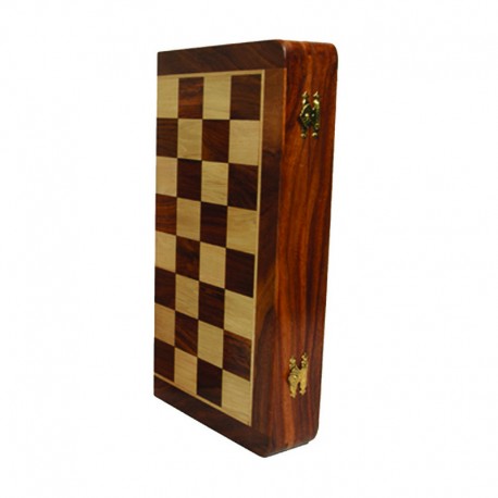Coffret patiné. échecs magnétique 30 cm
