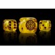 Sorcerer Kings Faction Dice on Grey and Magenta swirl Dice