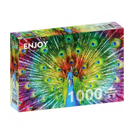 1000Pcs - Colorful Peacock