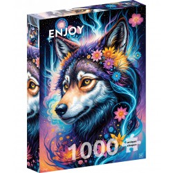 1000 Pcs - Magical Wolf Portrait