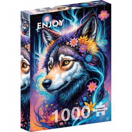 1000 Pcs - Magical Wolf Portrait