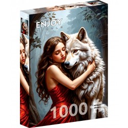 1000 Pcs - Lady and the Wolf