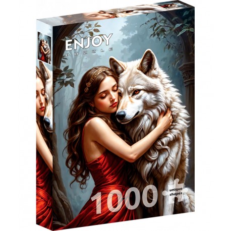 1000 Pcs - Lady and the Wolf