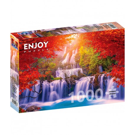 1000Pcs - Thee Lor Su Waterfall in Autumn. Thailand