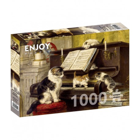 1000Pcs - Henriette Ronner-Knip - The Piano Lesson