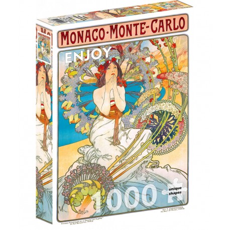 1000Pcs - Alfons Mucha - Monaco Monte Carlo