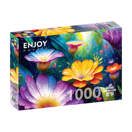 1000Pcs - Flowers in the Rain